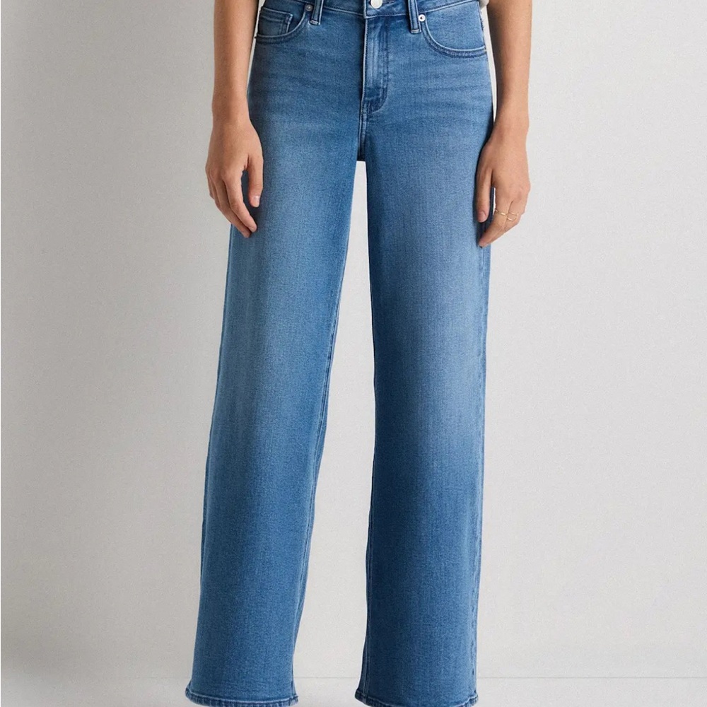 Quince Luna Stretch Wide Leg Jeans 24 - Picture 2 of 7
